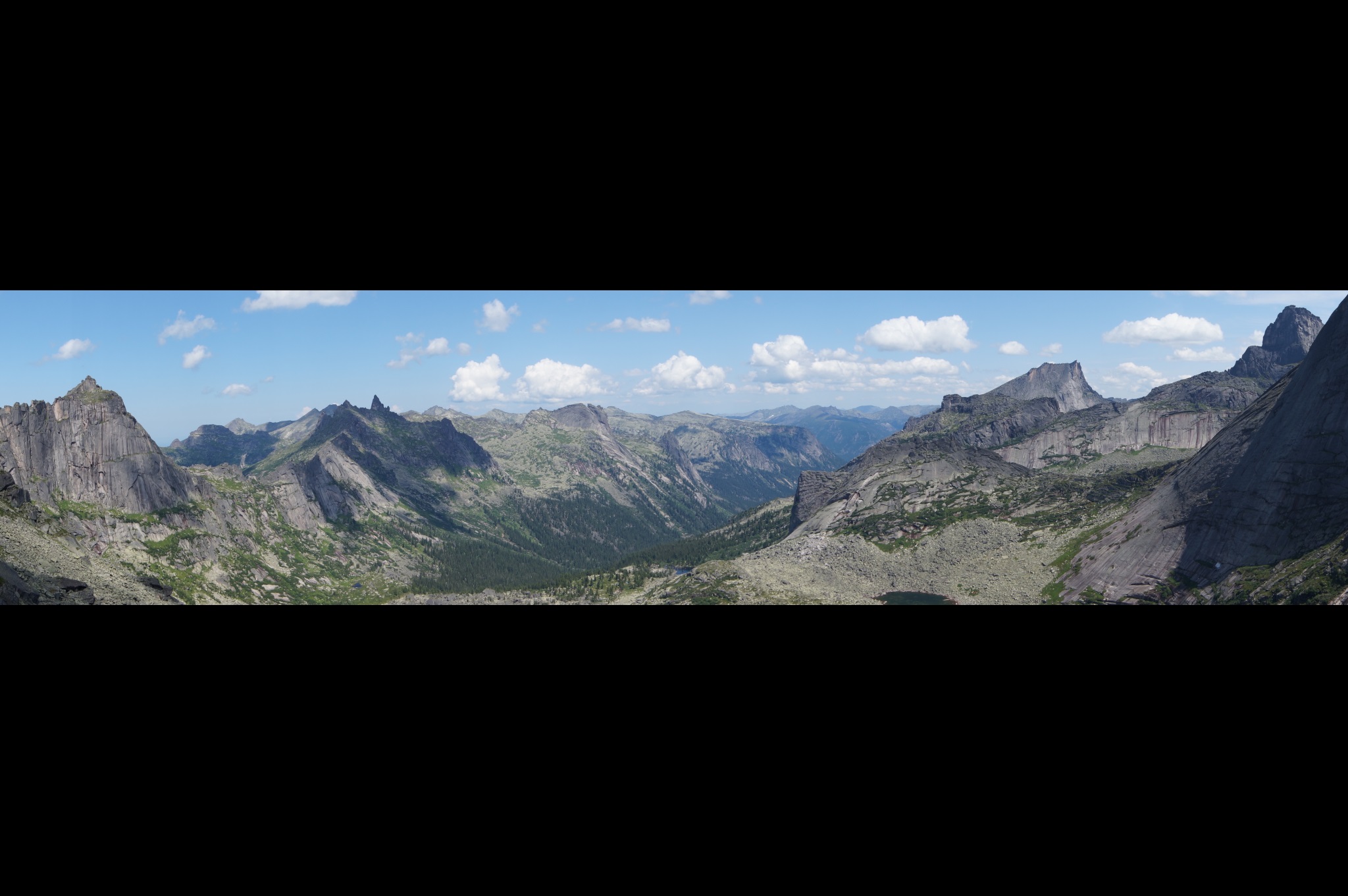 Панорама с перевала Курсантов западный