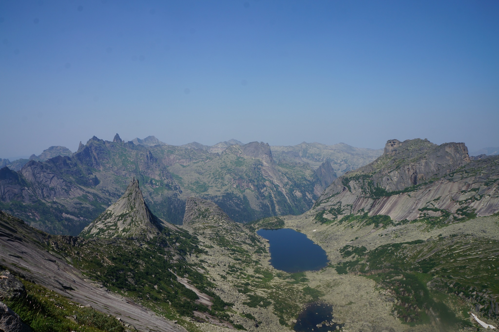 С подъёма на перевал Птица 1