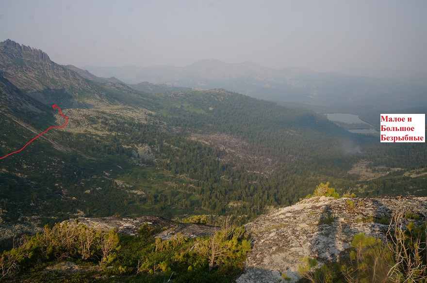 Рисунок 10 - Вид с перевал Зелёный